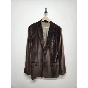 Banana Republic Men's Chocolate Brown Velvet Blazer/Sport Jacket, Sz 46L Classic